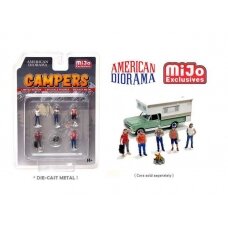 PRE-ORD3R American Diorama Campers Figure set (Car Not Included !!)