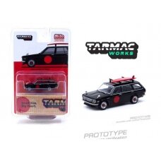 PRE-ORD3R Tarmac Works Datsun 510 Wagon with Surfboard, black/red