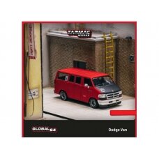 PRE-ORD3R Tarmac Works Dodge Van, red