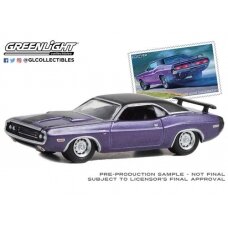 PRE-ORD3R GreenLight 1970 Dodge Challenger R/T United States Postal Service (USPS) *2022 Pony Car Stamp Collection by Artist Tom Fritz*