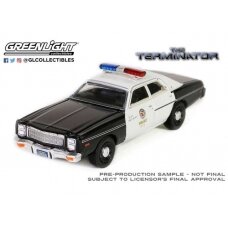 PRE-ORD3R GreenLight Modeliukas 1977 Plymouth Fury Metropolitan Police The Terminator (1984) *Hollywood Series 41*,
