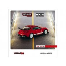 PRE-ORD3R Tarmac Works HKS Toyota GR86, red