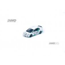 PRE-ORD3R Inno64 Modeliukas Honda Civic FD2 Type R *TEIN*, white/green