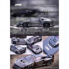 PRE-ORD3R INNO64 Modeliukas 1/64 LBWK F40, chrome black