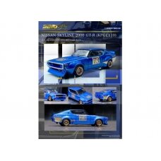 Inno64 Modeliukas 1/64 Nissan Skyline 2000 GT-R (KPGC110), racing concept blue (yra Sandėlyje)