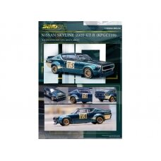 Inno64 Modeliukas 1/64 Nissan Skyline 2000 GT-R (KPGC110), racing concept green (yra Sandėlyje)