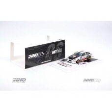 PRE-ORD3R Inno64 Modeliukas 1/64 Toyota Corolla Levin AE86 #326 *Trackerz Racing*, white/black/red