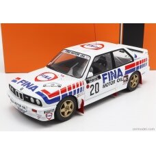 PRE-ORD3R IXO Models Modeliukas 1/18 1989 BMW M3 E30 #20 M.Duez/A.Lopes 1000 Lakes Rally, white