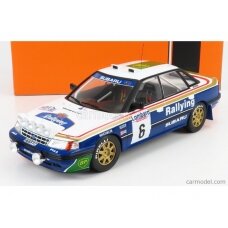 PRE-ORD3R IXO Models Modeliukas 1/18 1991 Subaru Legacy RS #6 M.Alen/I.Kivimäki Rallye WM RAC Rally, white/blue