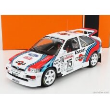 IXO Models Modeliukas 1/18 1994 Ford Escort RS Cosworth #15 Rally San Remo Wilson/Thomas, white/red/blue