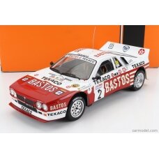 PRE-ORD3R IXO Models Modeliukas 1/18 Lancia 037 Bastos #2 P.Snijers/D.Colebunders Rally Ypres 1985, red/white