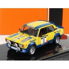 PRE-ORD3R IXO Models 1/43 1984 Lada 2105 VFTS #11 Barum Team Rally Valsskaa Zima Lank/Milos, yellow/blue