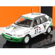 PRE-ORD3R IXO Models 1/43 1995 Skoda Felicia Kit Car #27 E. Triner/P. Stanc Rally Sweden, white/green