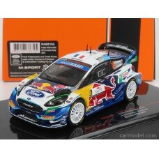 PRE-ORD3R IXO Models 1/43 2021 Ford Fiesta WRC #16 A. Fourmaux/R. Jamoul Rally Croatie, white/blue