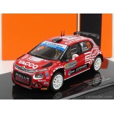 PRE-ORD3R IXO Models 1/43 2022 Citroen C3 Rally 2 #23 Y. Rossel/B. Boulloud WRC Rally Monte Carlo, red