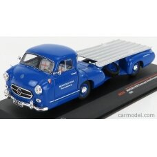 PRE-ORD3R IXO Models Modeliukas 1955 Mercedes Benz F1 renntransporter, blue