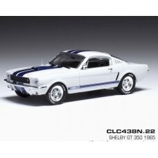 PRE-ORD3R IXO Models 1965 Ford Mustang Shelby GT 350, white/blue