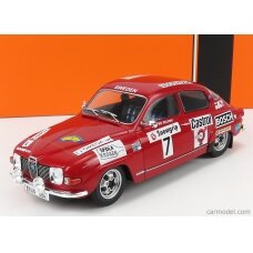 PRE-ORD3R IXO Models 1973 Saab 96 V4 No7 Rally WM Rally Sweden Eklund/Carlsson, red