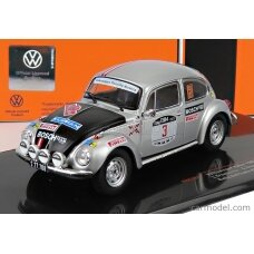 PRE-ORD3R IXO Models Modeliukas 1973 Volkswagen Beetle 1303 S No.3 Rally Elba Trombotto/Zanchetti, silver