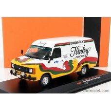 PRE-ORD3R IXO Models Modeliukas 1985 Ford Transit MKII *Kinley* Team Belgium, white