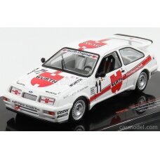 PRE-ORD3R IXO Models Modeliukas 1987 Ford Sierra RS Cosworth #11 Winkelhock/Biela WTCC, white/red