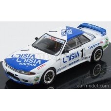 PRE-ORD3R IXO Models Modeliukas 1991 Nissan GT/R R32 Macau Guia Race Hasemi, white-blue