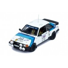 PRE-ORD3R IXO Models Modeliukas 1993 Ford Escort MKIII RS 1600i No.20 RAC Rally Wilson/Short, white/blue