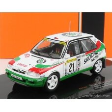 PRE-ORD3R IXO Models Modeliukas 1997 Skoda Felicia Kit Car No.21 Rally Monte Carlo Sibera/Gross, white/green