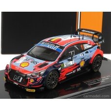 IXO Models Modeliukas 2017 Hyundai NG i20 Coupe WRC #11 T. Neuville/A. Mikkelsen 2nd Monza Rally, blue