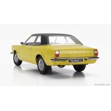 PRE-ORD3R KK Scale 1/18 1971 Ford Taunus L Sedan with Vinyl Roof (Round Headlight), yellow/black