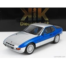 PRE-ORD3R KK Scale 1/18 1986 Porsche 924 Turbo, silver/blue