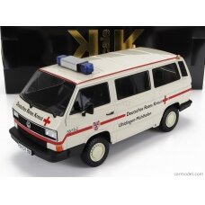PRE-ORD3R KK Scale 1/18 1987 Volkswagen Bus T3 *Deutsches Rotes*, creme/red