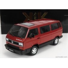 PRE-ORD3R KK Scale 1/18 1987 Volkswagen T3 Bus Multivan, red metallic