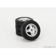 PRE-ORD3R KK Scale 1/18 Fiat 500 Abarth rims & tires set of 4