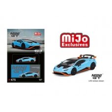 PRE-ORD3R Mini GT Lamborghini Huracan STO, blue/black/orange