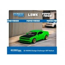 Tarmac Works LB-WORKS Dodge Challenger SRT Hellcat, green metallic