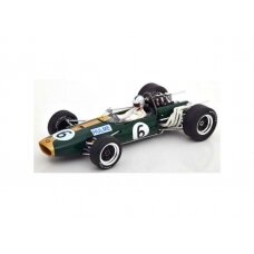 PRE-ORD3R MCG Modeliukas 1/18 1966 Brabham BT20 #06 Dennis Hulme, GP Great Britain, green/gold