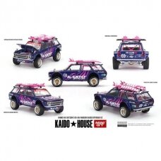 PRE-ORDER Mini GT Modeliukas 1/64 1969 Datsun 510 Wagon 4x4 Kaido Offroad, purple/pink