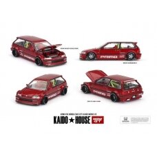 PRE-ORD3R Mini GT Modeliukas 1/64 1987 Honda Civic (EF) Kaido Works V2, red