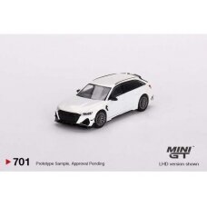 PRE-ORD3R Mini GT 1/64 2020 Audi RS-6 R ABT, glacier white