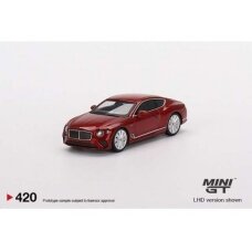 PRE-ORD3R Mini GT 1/64 2022 Bentley Continental GT Speed, candy red