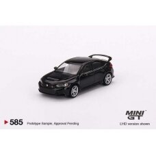 PRE-ORD3R Mini GT Modeliukas 1/64 2023 Honda Civic Type R Crystal With *Advan GT Wheel*, black pearl