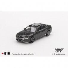 PRE-ORD3R Mini GT Modeliukas 1/64 2024 BMW 17 Xdrive 60, dravit grey