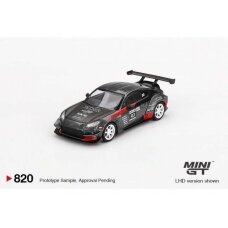 PRE-ORD3R Mini GT Modeliukas 1/64 2024 Toyota GR86 HKS Turbocharged Larry Chen`s, black/red