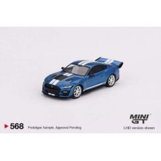 Mini GT Modeliukas 1/64 Ford Shelby GT500 Dragon Snake, performance blue (yra Sandėlyje)