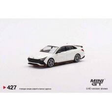 PRE-ORD3R Mini GT 1/64 Hyundai Elantra N, ceramic white