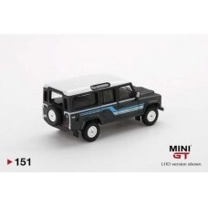 PRE-ORD3R Mini GT 1/64 Land Rover Defender 110 Country Station Wagon, grey
