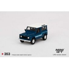PRE-ORD3R Mini GT 1/64 Land Rover Defender 90 County Wagon, stratos blue