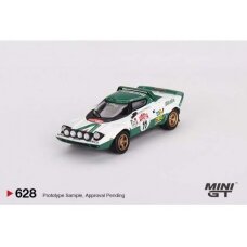 PRE-ORD3R Mini GT Modeliukas 1975 Lancia Stratos HF #11 Rally San Remo winner, white/green