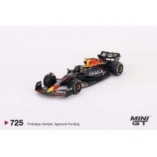 PRE-ORD3R Mini GT Modeliukas 2023 Red Bull Racing F1 RB19 #11 Sergio Perez Saudi Arabian F1 GP winner